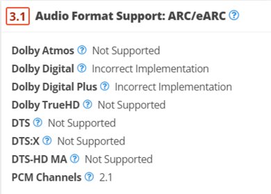 audio format support